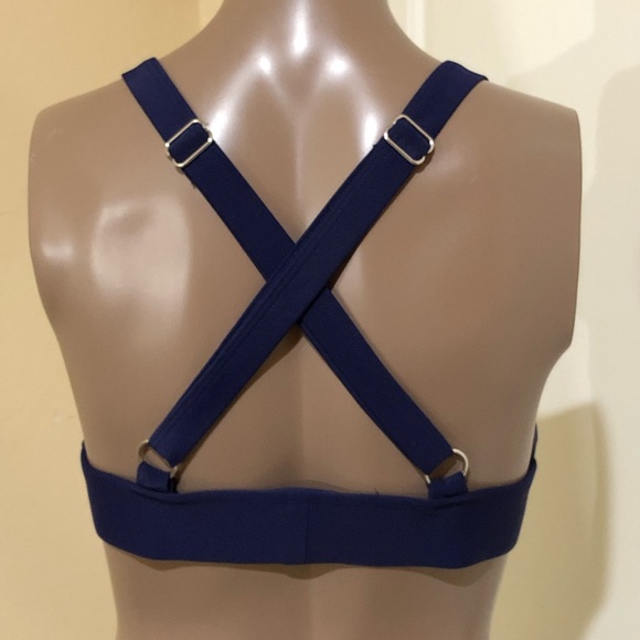 Adidas Easy Stripe Strappy Bralette Swim Top - Picture 3 of 3